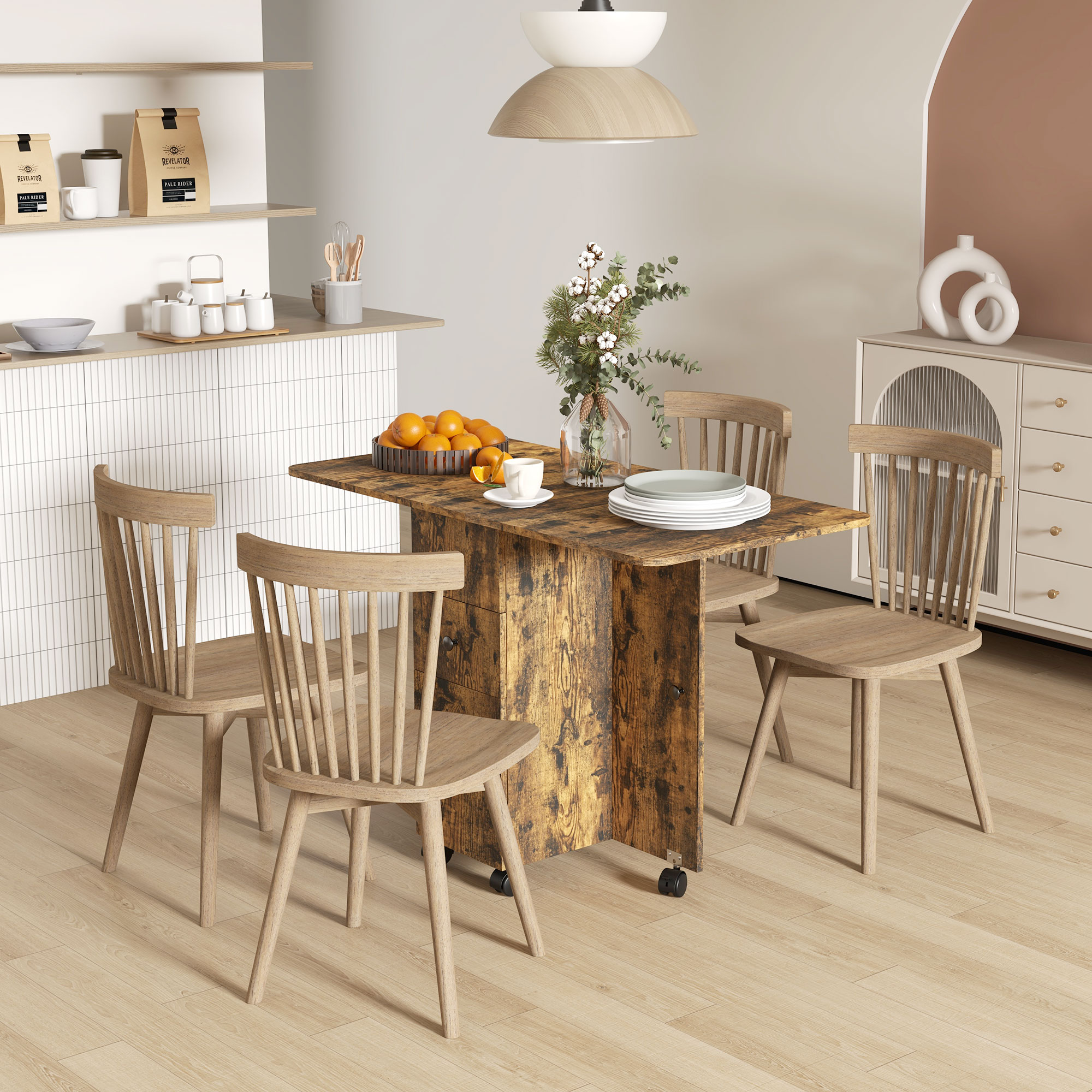 Storage Six Person Folding Dining Table — image 7