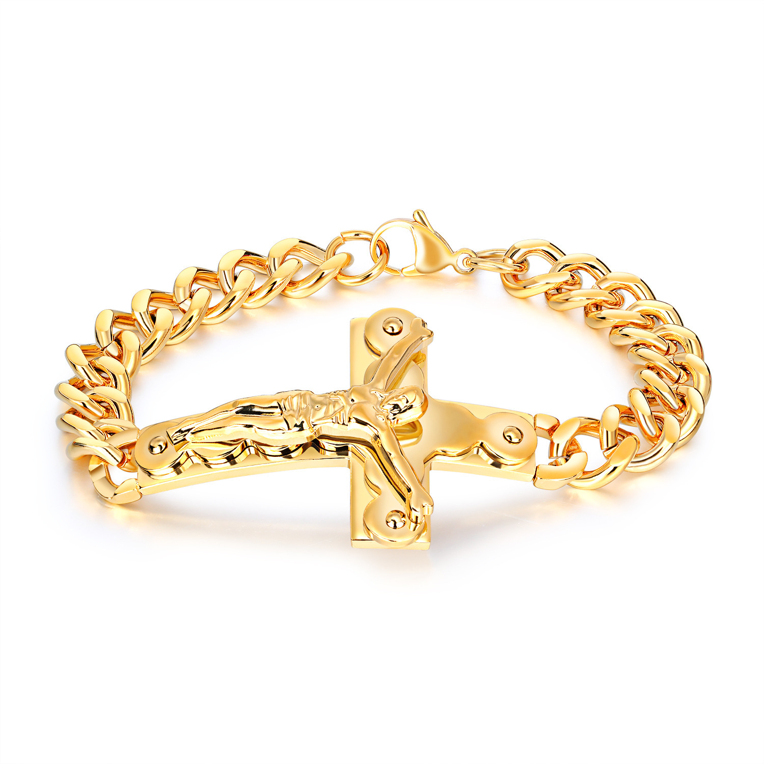 Jewelry Classic Cross Titanium Steel Bracelet