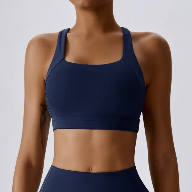Shockproof Running Wearing Fitness Clothes And Bras Blue - Shop at LoveMi