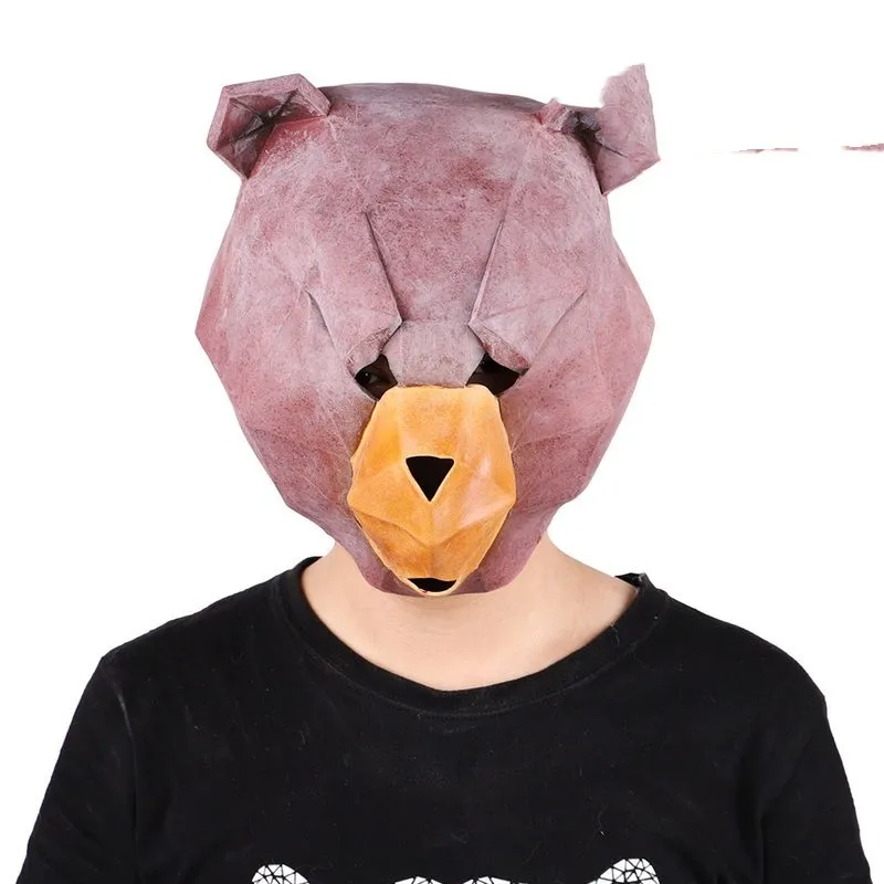 Funny Horse Donkey Head Orangutan Vibrato Rabbit Mask Annual Performance - P
