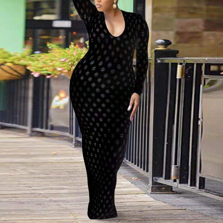 Large Women's Dress Spring Lace Black - Shop at LoveMi