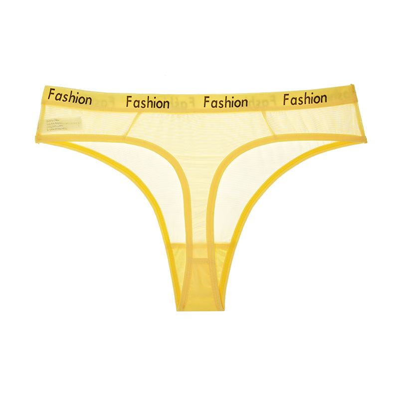 Title 4, Culotte Thong Femme Mesh Transparent Taille Bas...