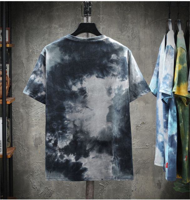 Title 8, Round Neck Short Sleeve Tie-dye Print T-shirt