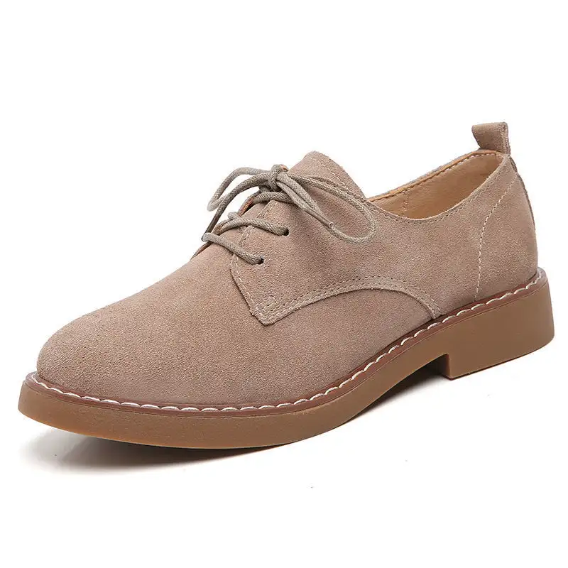 Ladies British Style Frosted Casual Flat Shoes