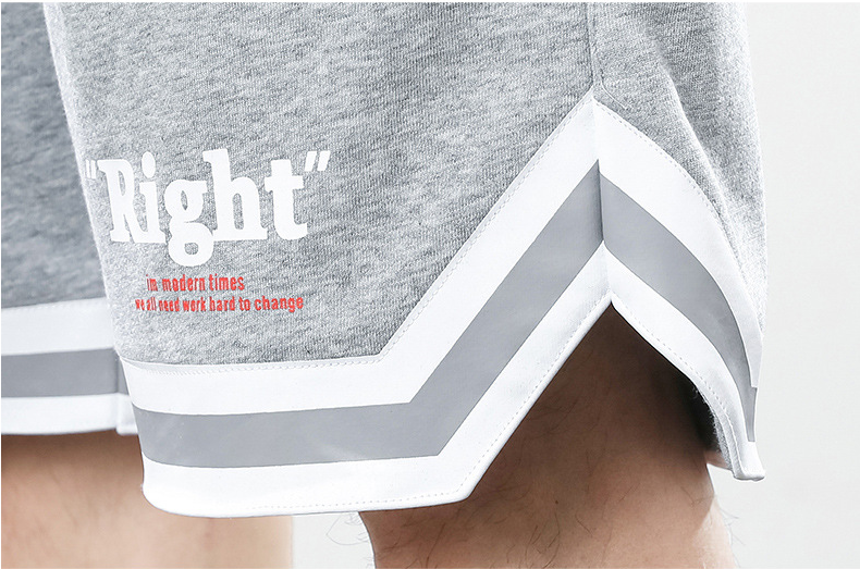 Men's Summer Loose Letter Print Casual Shorts - 21