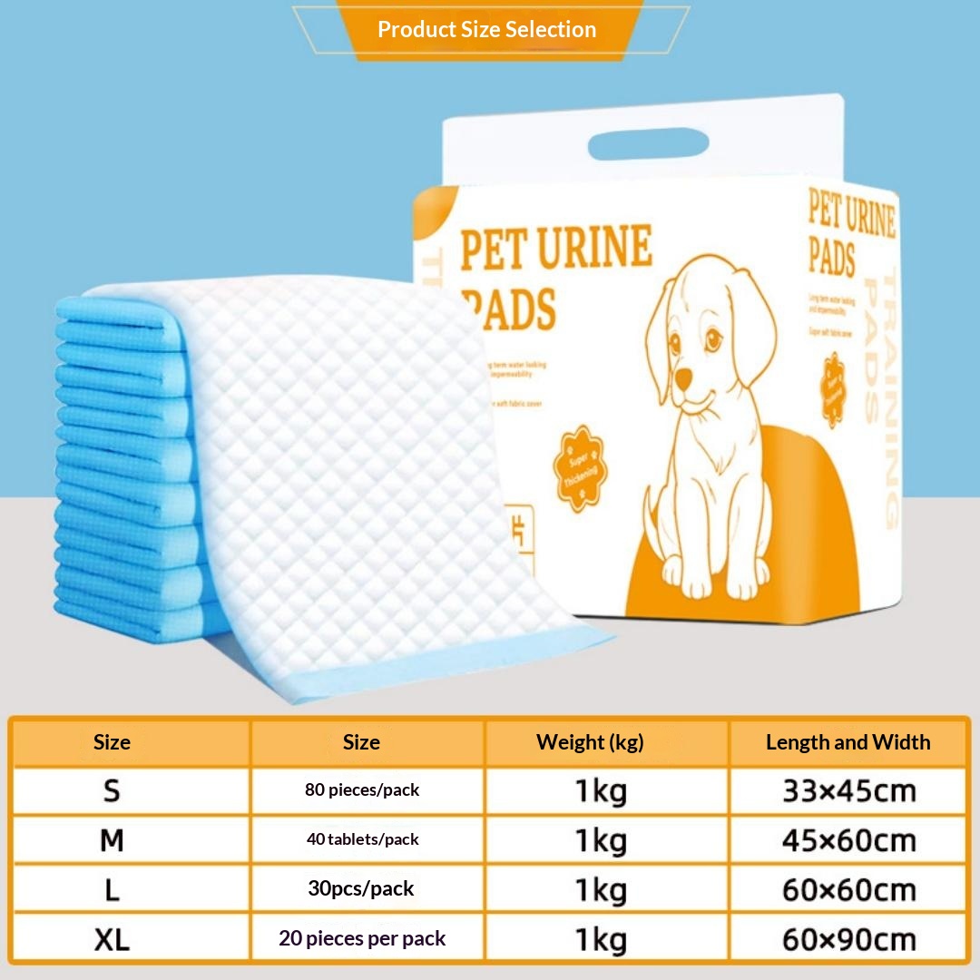 Thickened Absorbent Leak-proof Disposable Dog Training Pee Pads.