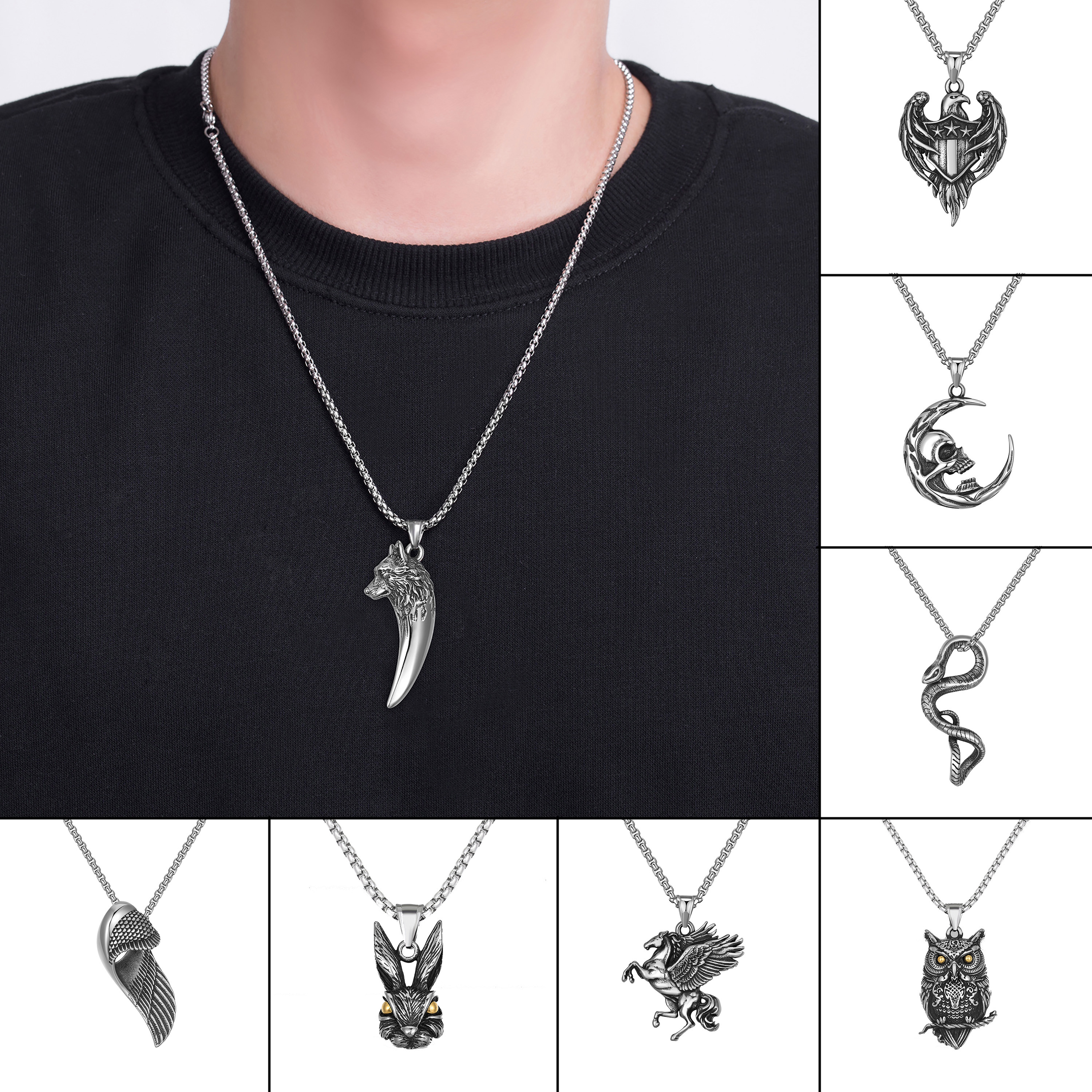 New INS Street Fashion Brand Hip Hop Necklace For Boys