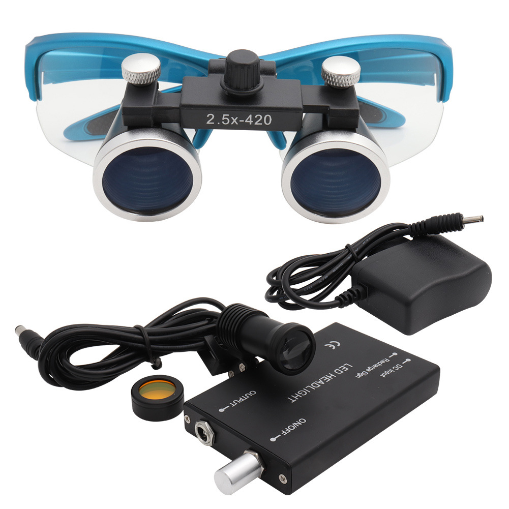 Medical and Surgical Magnifying loupes with head light
