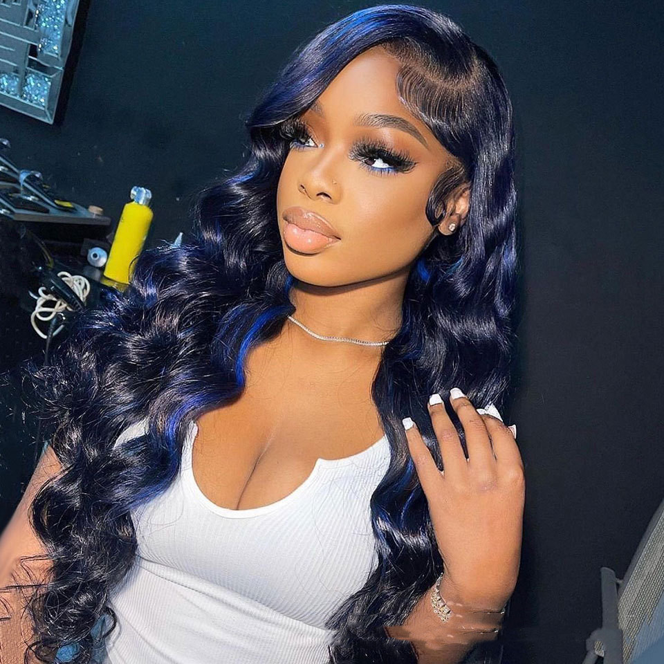 Highlight Body Wave Human Hair Lace Front Wig - Image 2