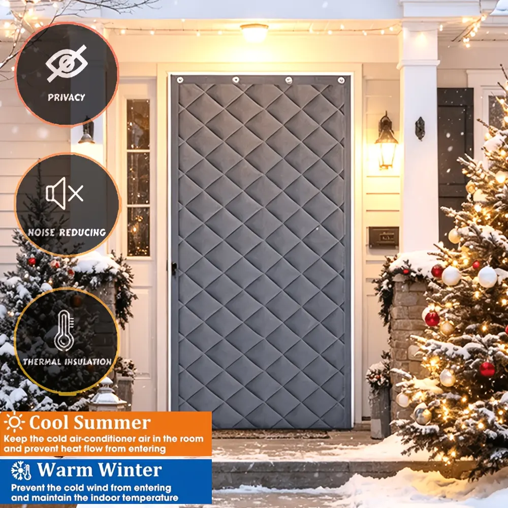 Hook-on Thick Magnetic Door Curtain, Windproof