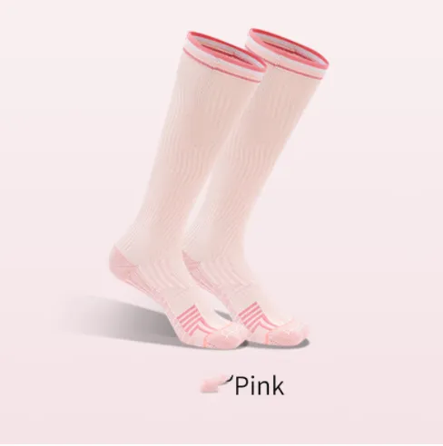 Long Barrel Sports Marathon Football Socks - Pink