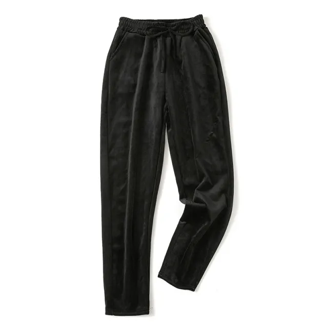 High Waist Slimming Trousers Loose fitting Large Size Casual Black - Shop at LoveMi