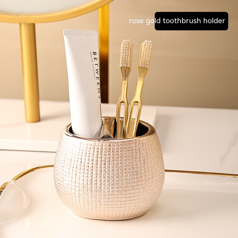 Rose Gold Toothbrush Holder