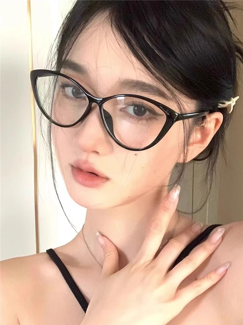 Lijia Fashion Cat Glasses Anti Blue Light Glasses Zhao Liying Same Style Goggles 9063