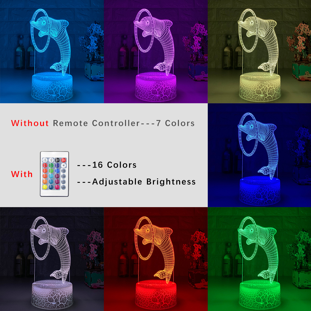 Colorful Touch Remote Control LED Visual Light