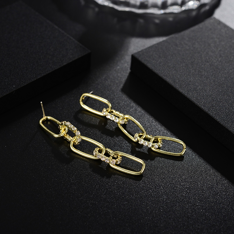 European And American Hot Style New Fashion Chain Earrings Simple