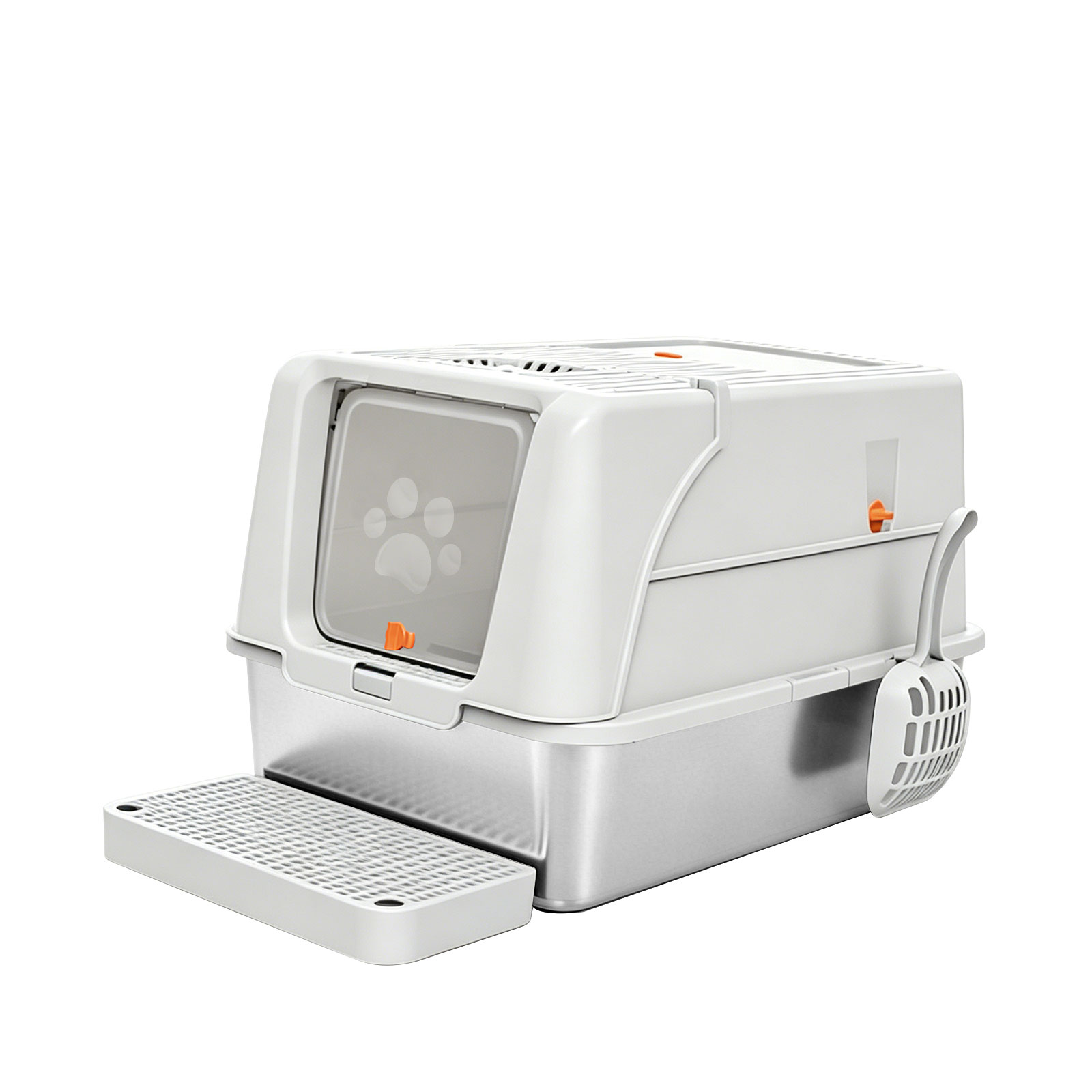 Only Self Pickup---Stainless Steel Cat Litter Box - A15