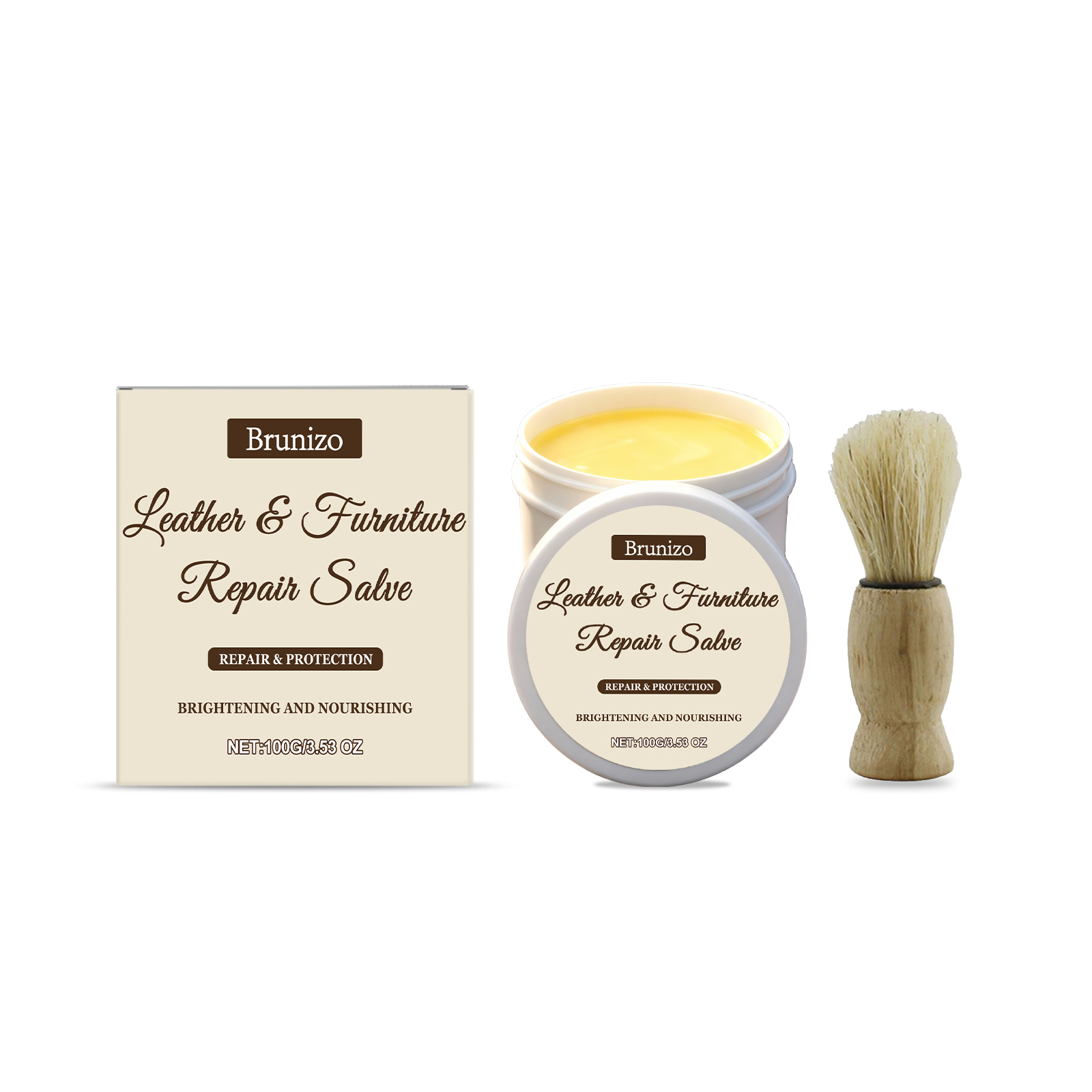 Cremă pentru îngrijirea pielii 1 x 100 g – 1 perie – 1 cutie