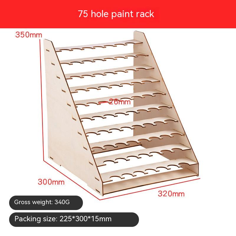 75 Holes Paint Rack