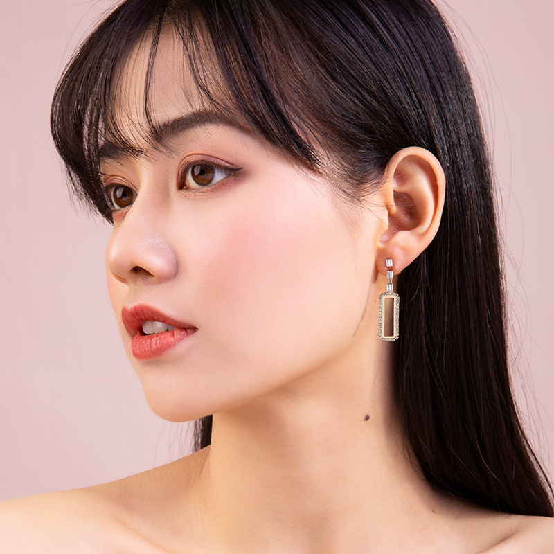 Geometric Earrings Korean Temperament Net Red New