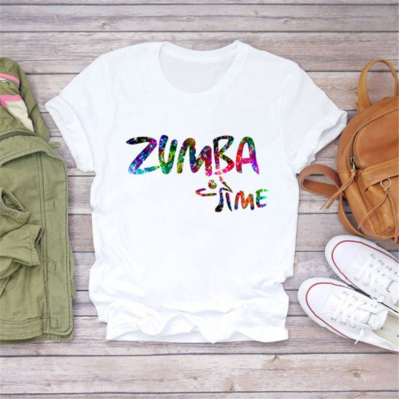 Title 10, Dance Short Sleeve Zumba Printed Short Sleeve T...