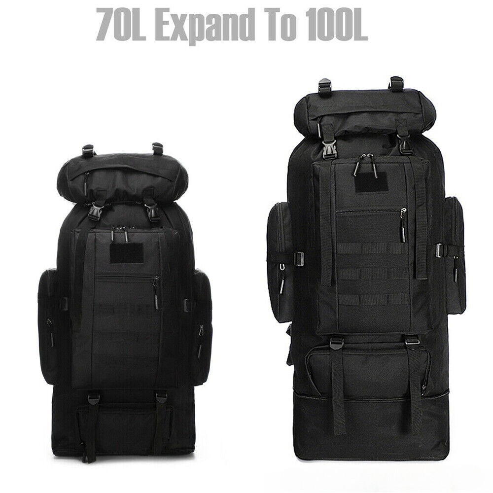 Lager Hiking Camping Backpack Extra Large Rucksack Mens Outdoor Luggage Bag100L — image 9