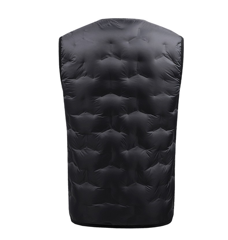 Title 2, Down Self-heating Vest for Couples with Dual Zo...