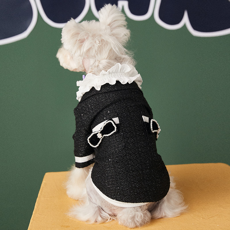Dog Clothes Teddy Schnauzer Pomeranian College Small And Medium-sized Dog Pet Small Fragrant Wind Suit