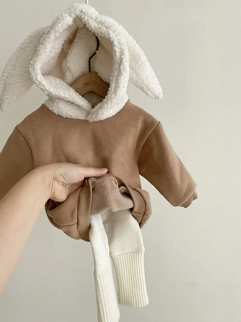 Infant Children's Cotton Cartoon Plus Fleece Sweater