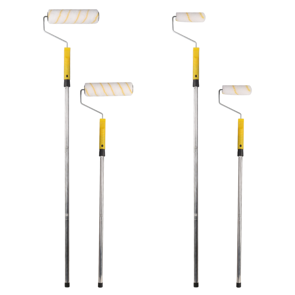 Paint Roller Set Paint Rollers With Extension Pole Tray Paint Brush Roller Sleeves For Painting Wall Ceiling