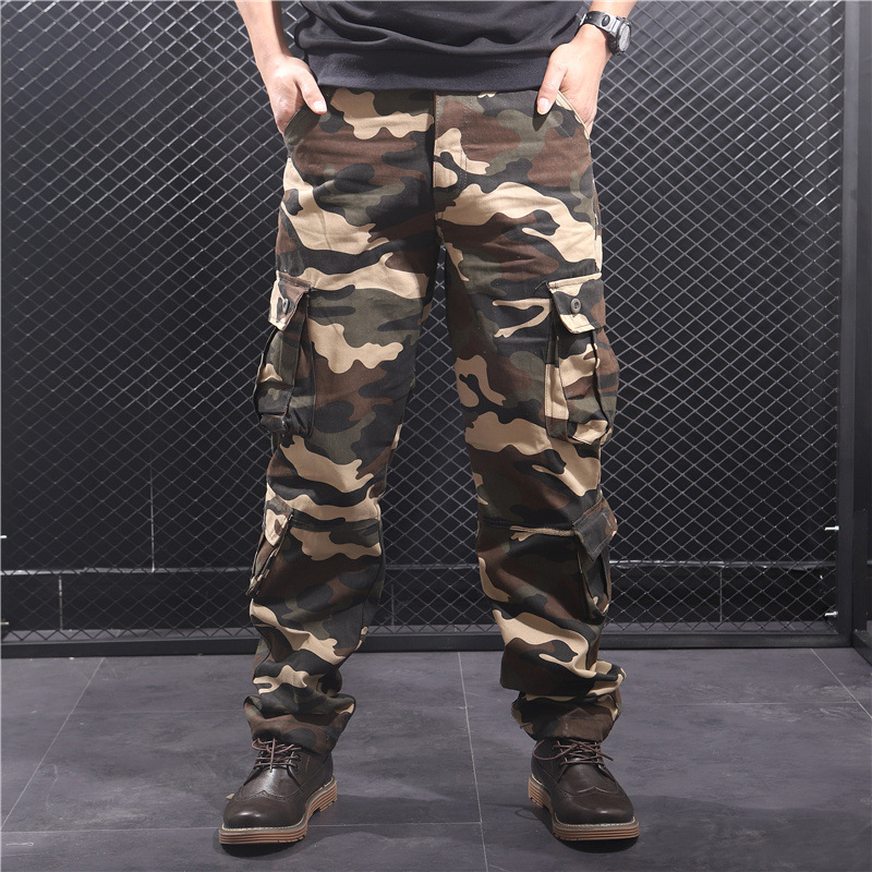 Title 3, New Multi Pocket Black And Gray Camouflage Over...