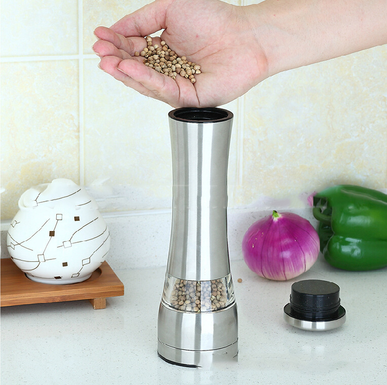 Title 3, New Upgraded Version Of Pepper Mill Stainless S...