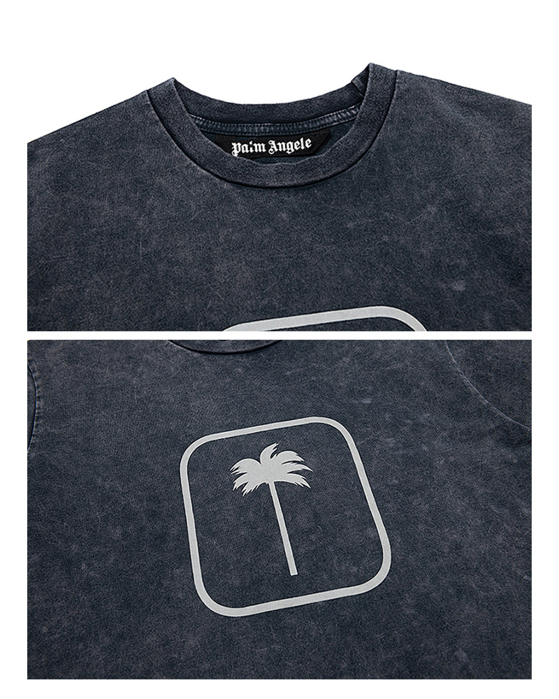 Men's Bottoming Shirt Top Coconut Tree