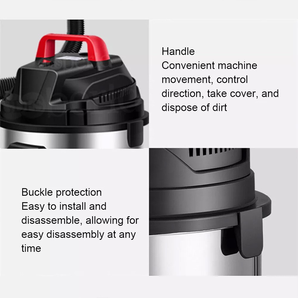 Nettoyage compact puissant de cylindre sans sac 20l humide et sec de l'aspirateur – Image 8