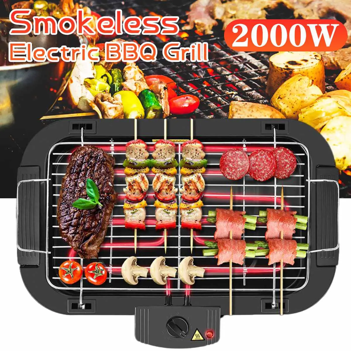 European Standard Spot Household Smokeless Electric Barbecue
