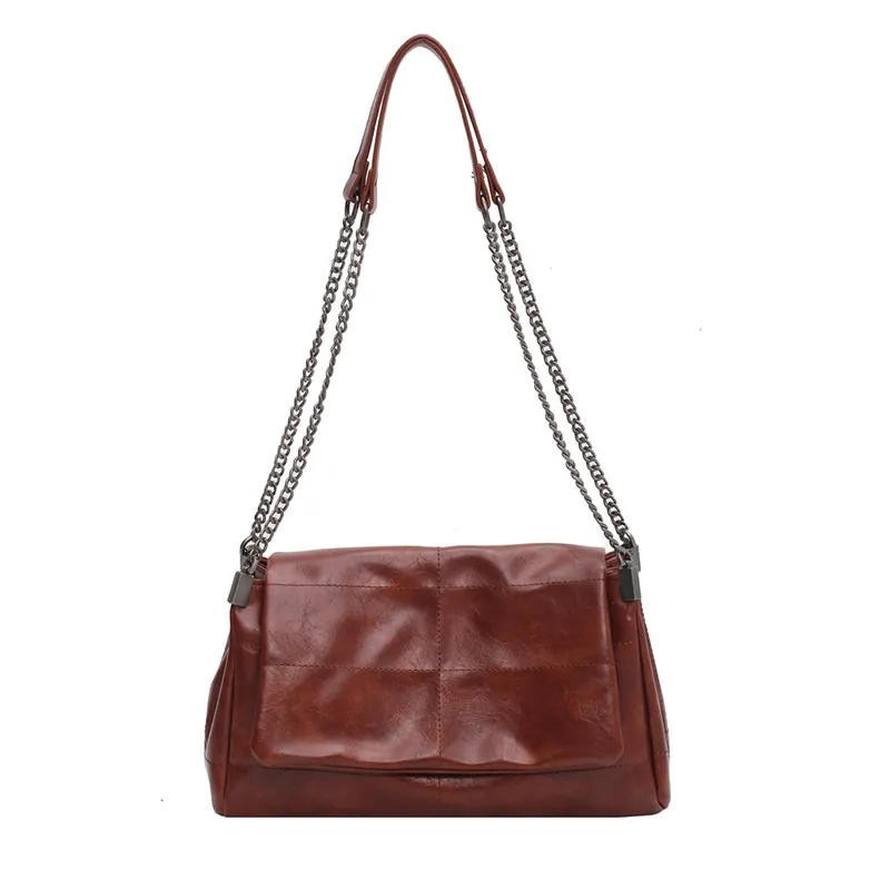 Large-capacity Chain Tote Feminine Fashion Bag - Coffee