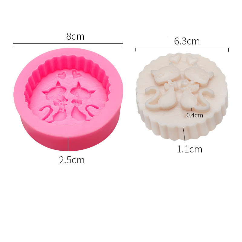 DIY Abstract Style Star And Moon Big Head Cake Mold - 4