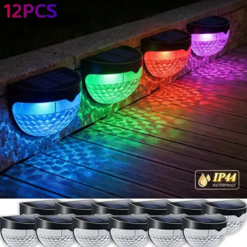 RGB Solar Fence Lights, Deck Lights Powered