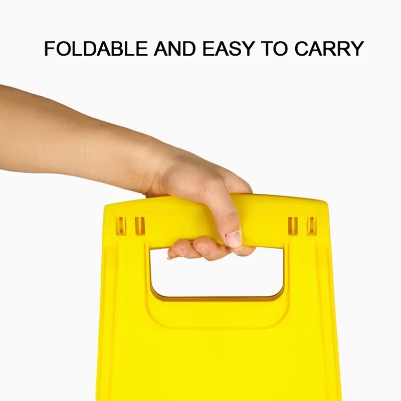 2Pcs Caution Slippery Surface Warning Hazard Safety Standing Wet Floor Sign — image 3