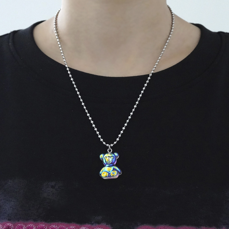 Colorful Bear Acrylic Men And Women Couple Sweater Sweater Chain