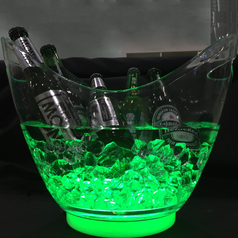 Led Ice Bucket Ingot Ice Bucket KTV Ice Bucket Luminous Ice