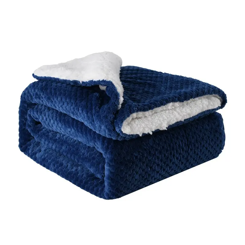 Thickened Flannel Lamb Wool Composite Double Blanket