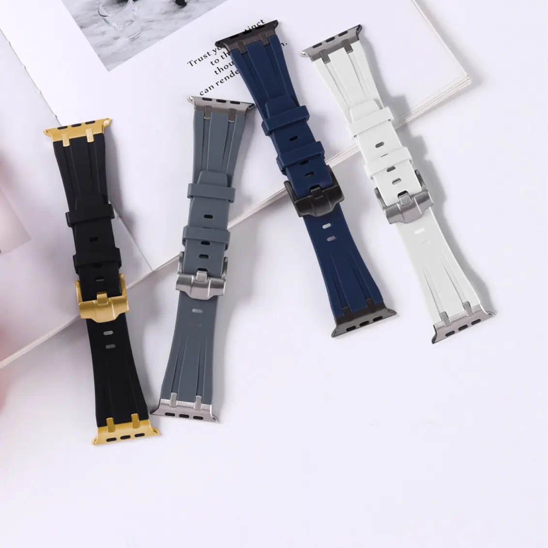 For Apple Watch Ultra Strap Liquid Silicone