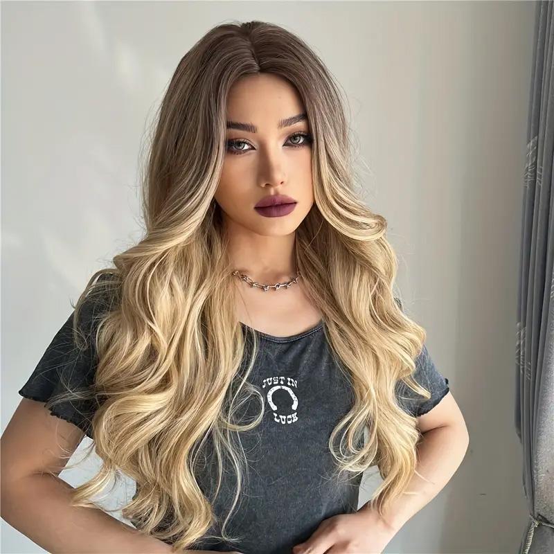 Ash Blonde Wig, Natural Wavy Hair - Daily Wear. Natural Colors. This wavy blonde wig embellishes your forehead, and is sweet. The natural wavy curl makes your look better. Wavy curly hair is also women's current favorite hairstyle. Meanwhile, blonde is th