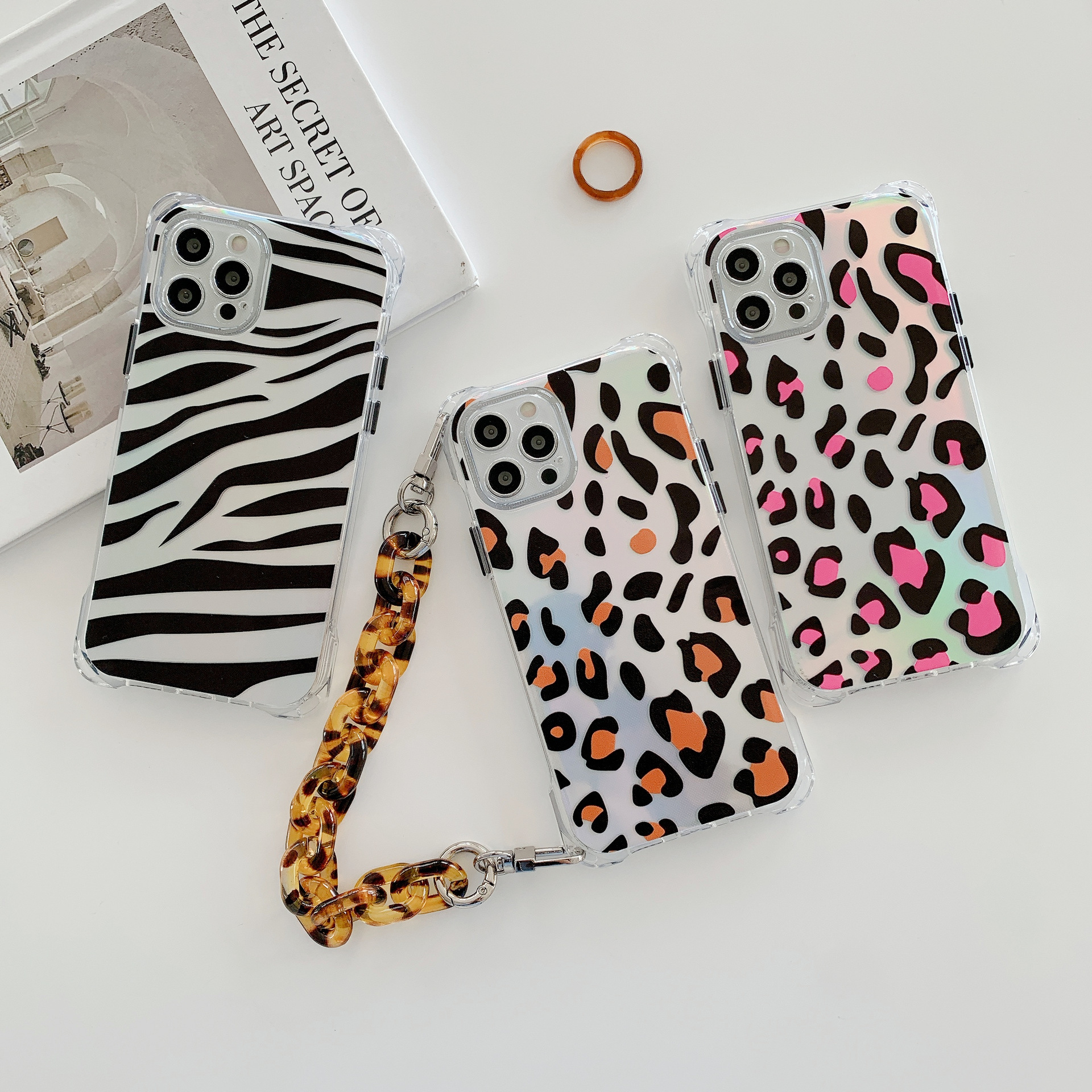 Fashion Print Chain Phone Case Cover - Image 5