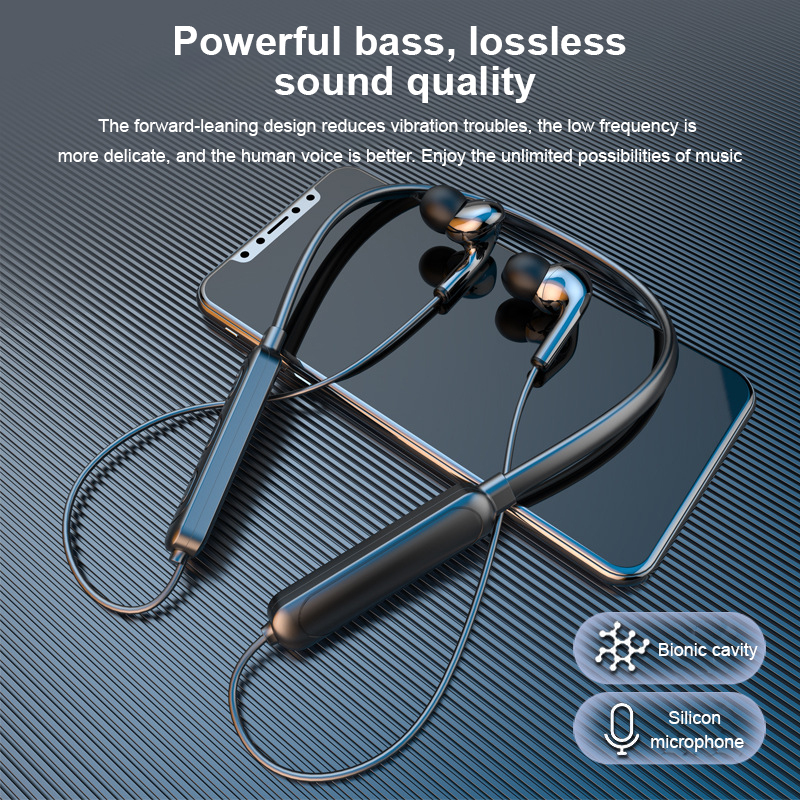 Neck-hanging Sports Stereo Neck-hanging Bluetooth Headset - Image 5