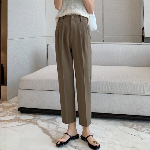 Women's Fashion High Waist Straight Loose Casual Pants