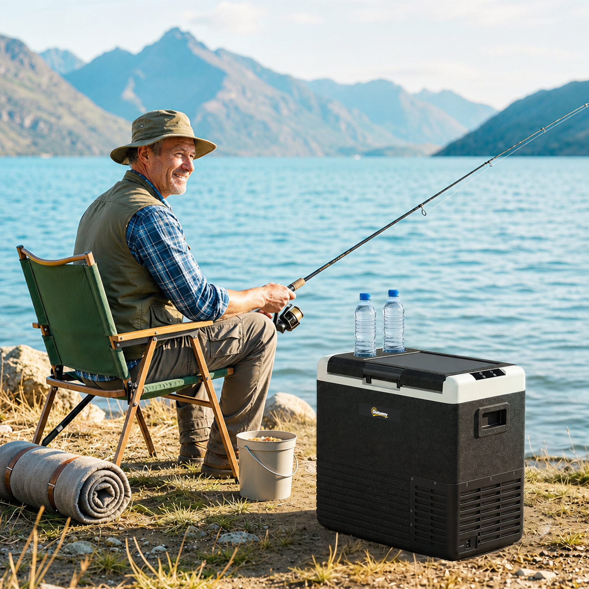50L Portable Car Refrigerator - Grey And Black — image 9