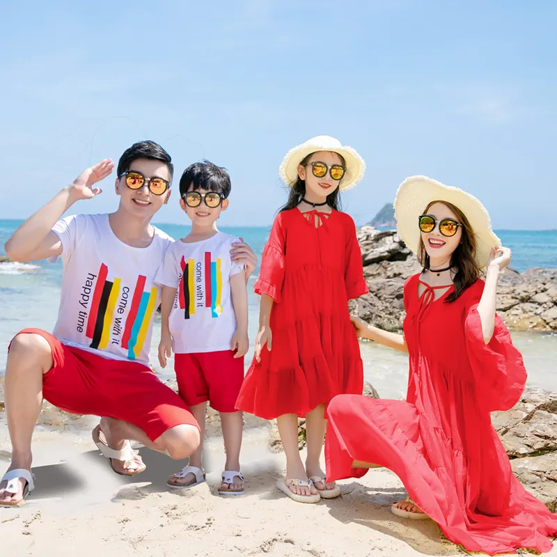 Parent-child Culottes Summer A Family Of Three