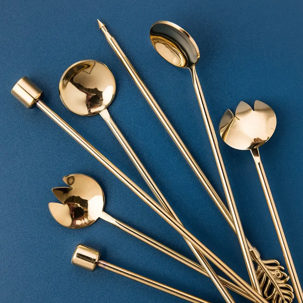 Dessert Stainless Steel Salad Fork Coffee Stirring Bar